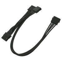 Kabel Nanoxia 4-Pin auf 3 x 4-Pin, 30 cm, schwarz (NX43A30)