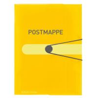 Herlitz Gummizugmappe  A4 PP Postmappe transparent gelb (11394343)