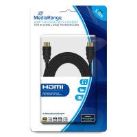 MediaRange HDMI-Kabel High Speed Ethernet 18 Gbit/s 5m schwa (MRCS158)