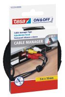tesa ON&OFF Cable Manager schwarz 5m 10mm (55239-00000-01)