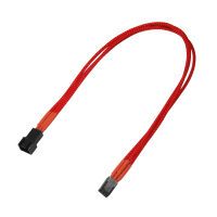 Kabel Nanoxia 3-Pin Verlängerung, 30 cm, Single, rot (NX3PV3ER)