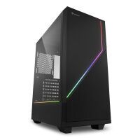 Sharkoon Gehäuse RGB   FLOW         ATX       1xGlas schwarz (4044951028146)