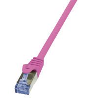 LogiLink Patchkabel CAT6A  S/FTP AWG26 PIMF  3,00m pink (CQ3069S)