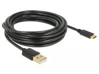 DELOCK Kabel USB 2.0 A > C 4.0m schwarz (83669)