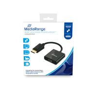 MediaRange HDMI Buchse/DP Stecker 18 Gbit/s 20cm schw (MRCS177)