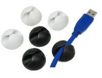 LogiLink Kabelhalter schwarz/weiß 6 Stück (KAB0009)