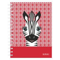 Herlitz Spiralboutiqueb. A5 Cute Animals 100Bl. kar. Zebra (50039197)
