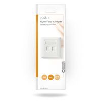 Nedis Network Keystone-Frontplatte / Frontplatte RJ45 / 2-Port port(s) / ABS / Weiss / Umschlag