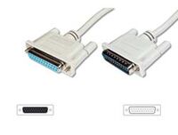 DIGITUS Datatransfer extension cable, D-Sub25/M - D-Sub25/F