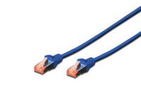 DIGITUS Patchkabel Cat6  S/FTP 2xRJ45  1.0m blau Hebelschutz Polybeutel (DK-1644-010/B)