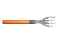 DIGITUS Cat.7 S/FTP installation cable, 100 m, duplex, Dca-s1a d1 a1