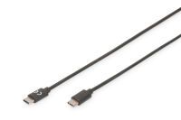 DIGITUS Ladekabel USBC->USBC                 1m schwarz (AK-880908-010-S)