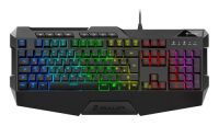 Sharkoon SKILLER SGK4 - Wired - USB - Membrane - QWERTZ - RGB LED - Black
