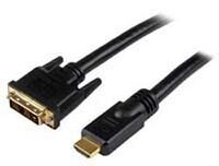 StarTech.com 1.5m HDMI® to DVI-D Cable - M/M - 1.5 m - HDMI - DVI-D - Gold - Black - Polyvinyl chloride (PVC)