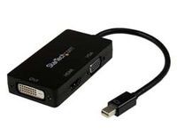 STARTECH.COM Travel A/V Adapter 3-in-1 Mini DisplayPort to VGA DVI or HDMI Converter (MDP2VGDVHD)