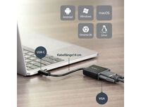 StarTech.com USB-C to VGA Adapter - 3.2 Gen 1 (3.1 Gen 1) - USB Type-C - VGA (D-Sub) output - 1920 x 1200 pixels