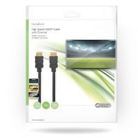 Nedis High Speed ​​HDMI ™ Kabel mit Ethernet / HDMI™ Stecker / HDMI™ Stecker / 4K@30Hz / ARC / 10.2 Gbps / 7.50 m / rund / PVC / Schwarz / Umschlag