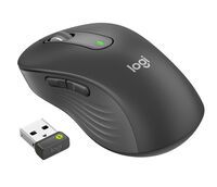 Logitech Signature M650 L Wireless Mouse for Business - Right-hand - Optical - RF Wireless + Bluetooth - 4000 DPI - Graphite