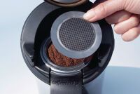 B-Ware Ecopad Coffeeduck Senseo Maschinen Silber/Schwarz