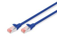 DIGITUS Patchkabel Cat6  S/FTP 2xRJ45  1.0m blau Hebelschutz Polybeutel (DK-1644-010/B)