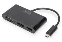 DIGITUS USB-C 3in1 Triple Monitor Adapter (HDMI, DP, VGA) (DA-70859)