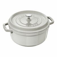 Staub Cocotte, 24 cm | Weisser Trüffel | rund | Gusseisen (40501-412-0)