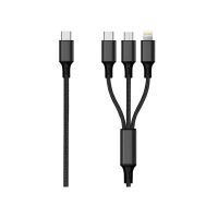 2GO 3in1 USB TypeC Ladekabel MicroUSB,lightn.,Type C 1,5m sw (797259)