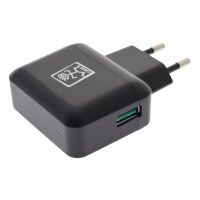 2GO Ladegerät 18W Quick-Charge 3.0   1x USB-A  schwarz (795839)