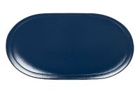 SALEEN Tischset oval Kunststoff 45,5x29cm kobaltblau - 12 Stück