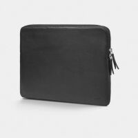 Trunk Leder Sleeve für MacBook Air/MacBook Pro 13", schwarz