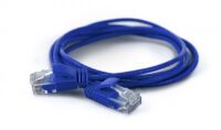WANTEC Wire Patchkabel CAT6a rund 2.8mm UTP blau 3.0m - Network - CAT 6a
