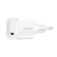 LogiLink USB Steckdosenadapter 1 x USB-C-Port(PD),20W,weiß (PA0278)
