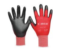 Cimco ARBEITSHANDSCHUH GR. 8/M (*SKINNY TOUCH*GR/ROT)