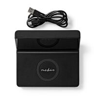 Nedis Wecker Kabelloses Ladegreät| Qi zertifiziert| 5 7.5 10 15 W| USB-A Stecker
