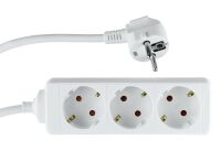 REV Ritter REV 0512342555 - 1.4 m - 3 AC outlet(s) - Indoor - Type F - White - 250 V