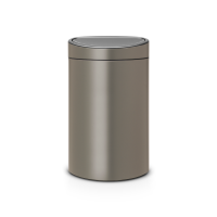 Brabantia Mülleimer Touch Bin New,recycle, 23+10 L Platinum Trennmülleimer