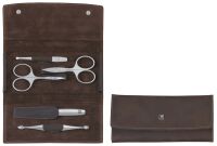 Zwilling Druckknopf-Etui Maniküre/Pediküre-Set braun (97407-007-0)