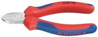 KNIPEX 72 02 125 - Diagonal-cutting pliers - Chromium-vanadium steel - Plastic - Blue/Red - 12.5 cm - 109 g