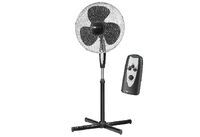 Clatronic VL 3741 S - Household bladeless fan - Black - Floor - Metal - 40 cm - Buttons