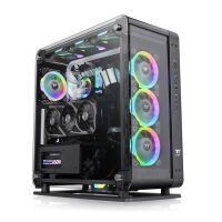 Thermaltake Core P6 Tempered Glass Mid Tower - Midi Tower - PC - Black - SPCC - Tempered glass - Gaming - Blue - Green - Red