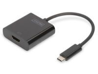 DIGITUS USB Type-C HDMI Grafik-Adapter 4K/30Hz schwarz Kabel und Adapter -Computer-
