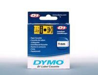 Dymo D1 Schriftband 9 mm x 7 m schwarz auf gelb 40918