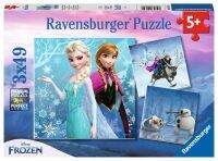 Ravensburger Abenteuer im Winterland 3 X 49 Teile Puzzle Puzzles