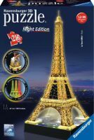 (MOD) RAV 123D-Puzzle Night mit LED, H47 cm, 216 Teile, Eiffelturm bei Nacht