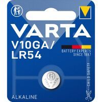 Varta V 10 GA - Single-use battery - Alkaline - 1.5 V - 1 pc(s) - 50 mAh - Silver