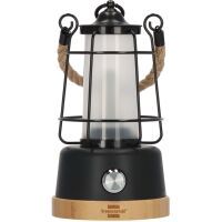 Brennenstuhl Wiederaufladbare Campinglampe CAL 1 mit Hanfseil und Bambusfuß (370 lm, IP44, Leuchtdauer bis zu 75h, dimmbar, einstellbare Lichtfarbe)