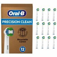 Oral-B Precision Clean Aufsteckbürsten für elektrische Zahnbürste, briefkastenfähige Verpackung, 12 Stück