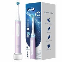 Oral-B iO 4 iO4 Elektrische Zahnbürste/Electric Toothbrush, Magnet-Technologie, 4 Putzmodi für Zahnpflege, Designed by Braun, lavender