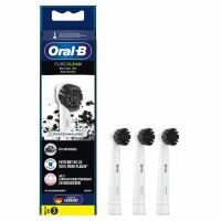 Oral-B Pure Clean Aufsteckbürsten mit Aktivkohle-Borsten, 3 Stück