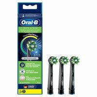 Oral-B CrossAction Black Edition Aufsteckbürsten mit CleanMaximiser-Borsten für überlegene Reinigung, 3 Stück